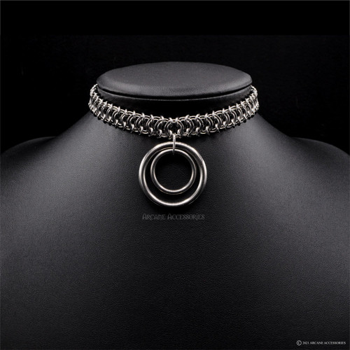 Vertebrae Double O Ring Choker 30 mm Arcaneaccessories