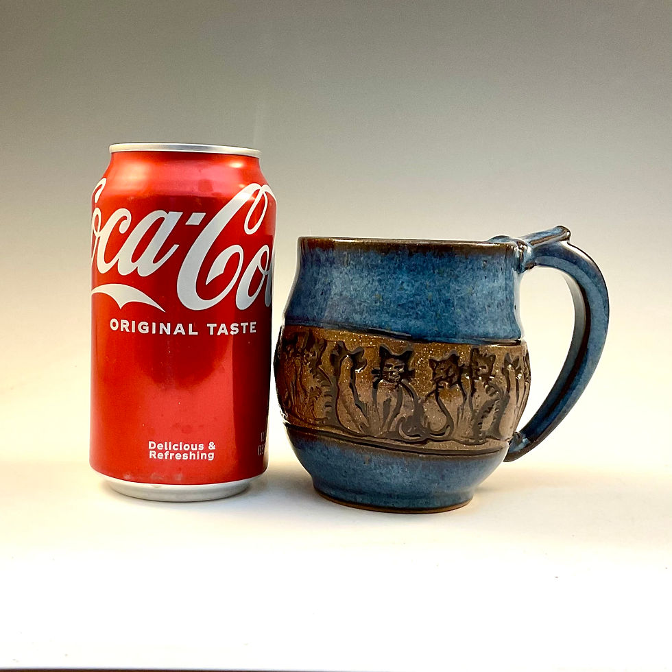 Thumbnail: Cat band mini mug in blue