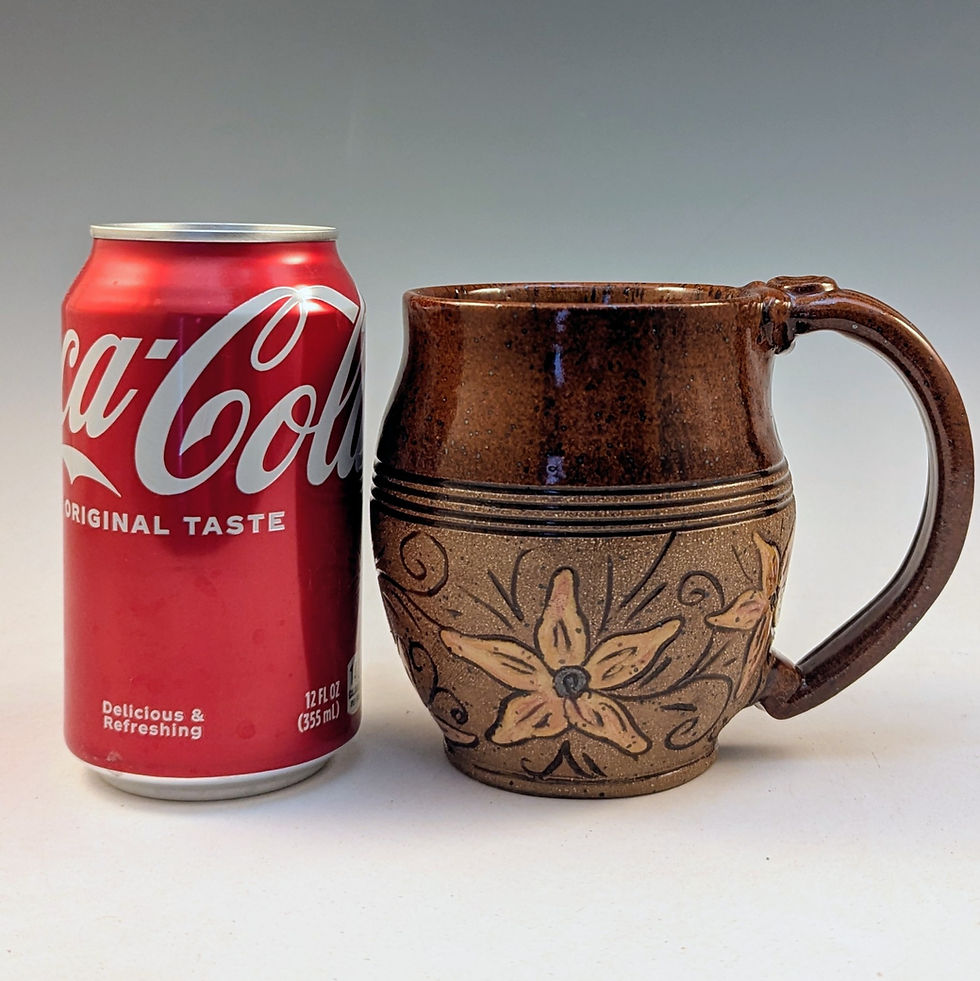 Thumbnail: Yellow daisy floral mug in papeika