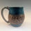 Thumbnail: Floral stamped mug in power turquoise 