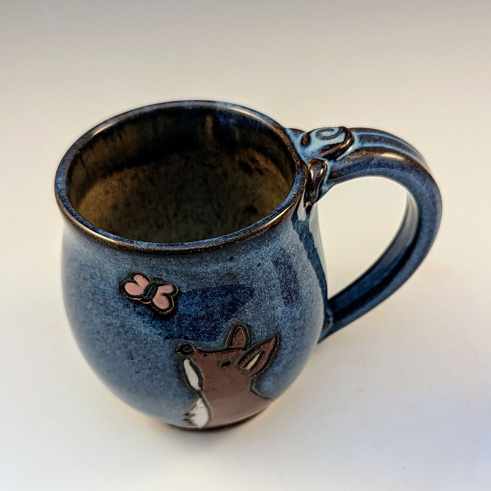 Thumbnail: Fox handmade stoneware pottery mug