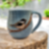 Chickadee bird mug