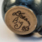 Thumbnail: Braid band in dusky blue stoneware mug