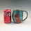 Thumbnail: What the cluck chicken mug in light turquoise 