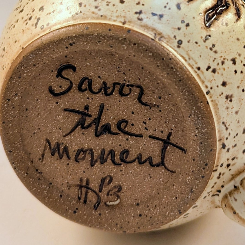 Thumbnail: Sun stoneware pottery mug