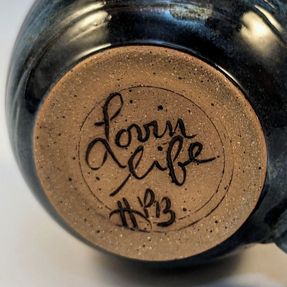 Thumbnail: Shore birds - handmade stoneware pottery mug 