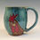 Thumbnail: What the cluck chicken mug in light turquoise 