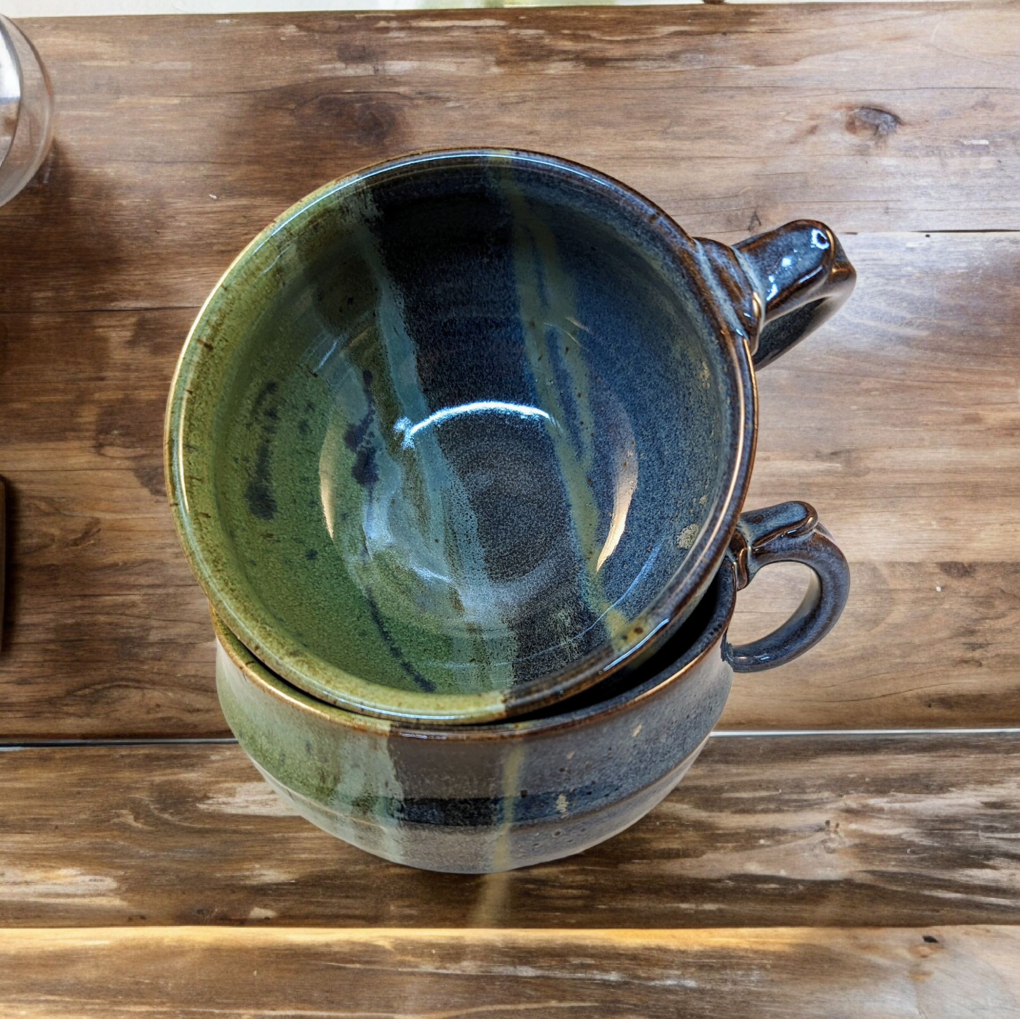 Set of blue/green magoo soup bowls