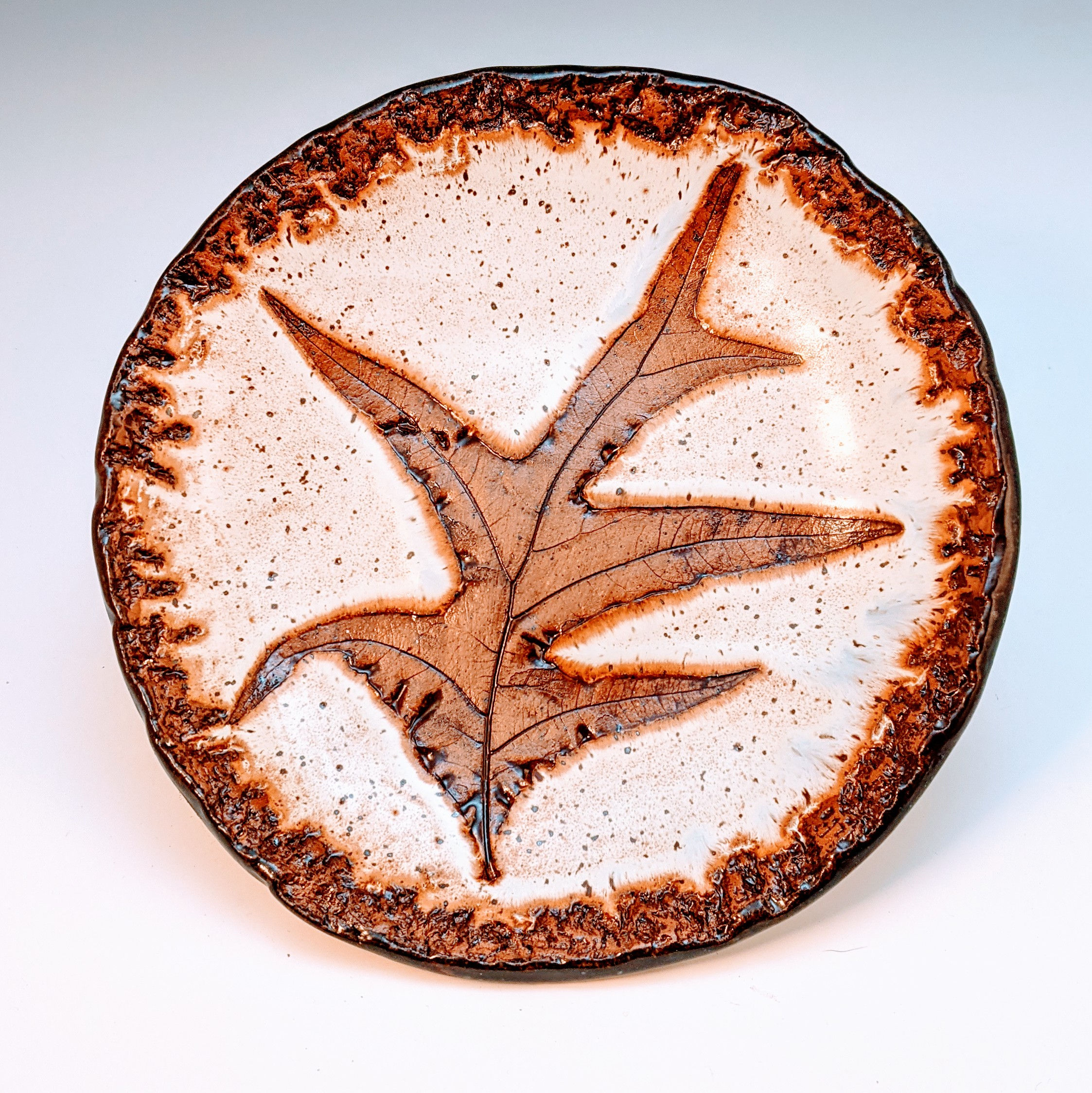 Turkey oak leaf dish