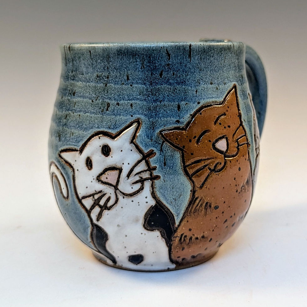 Thumbnail: Cat trio in light blue