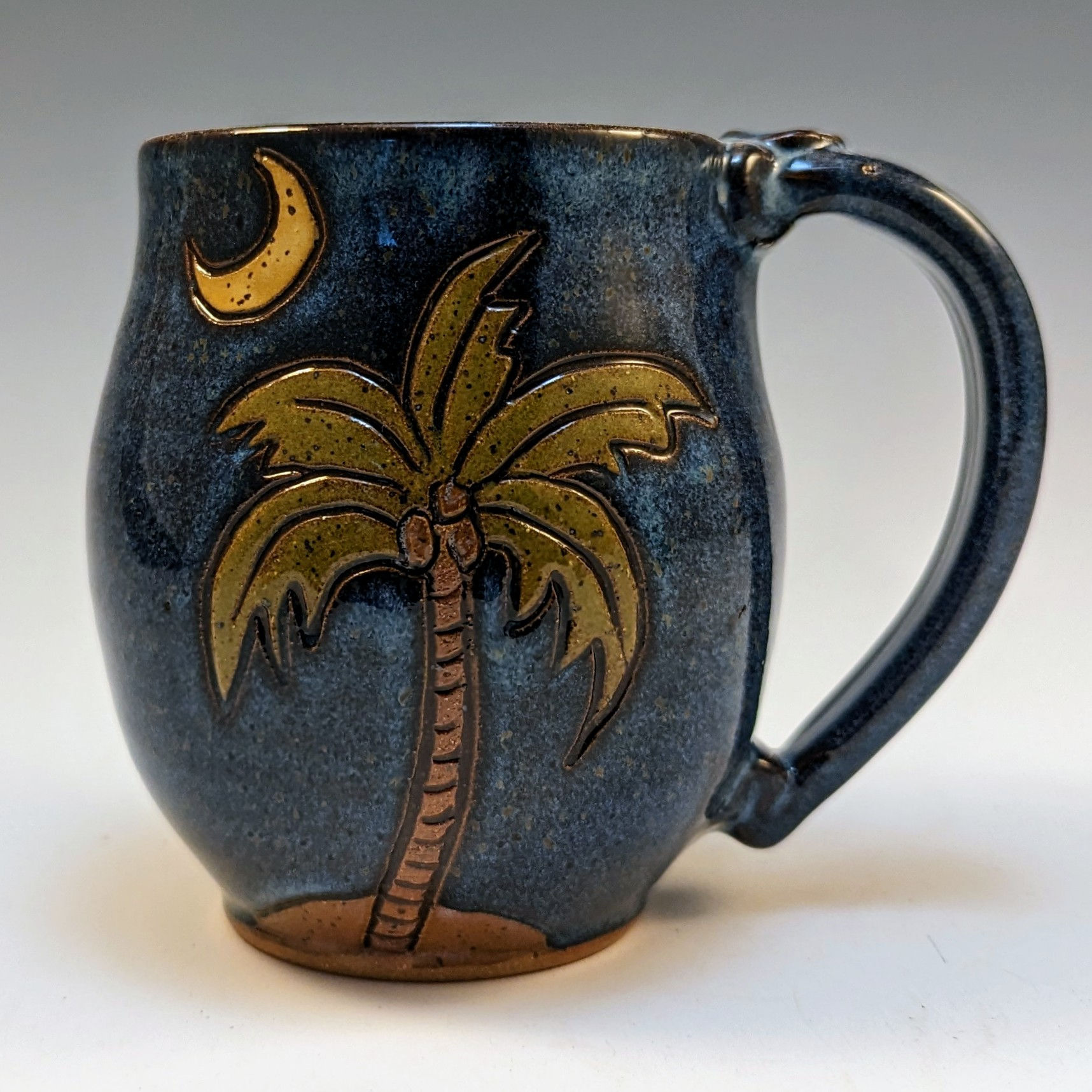 Palm tree crescent moon