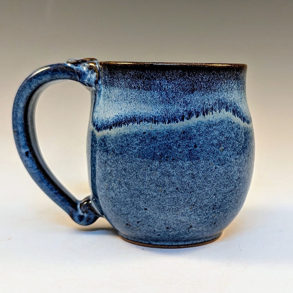 Thumbnail: Free bird  handmade stoneware pottery mug 