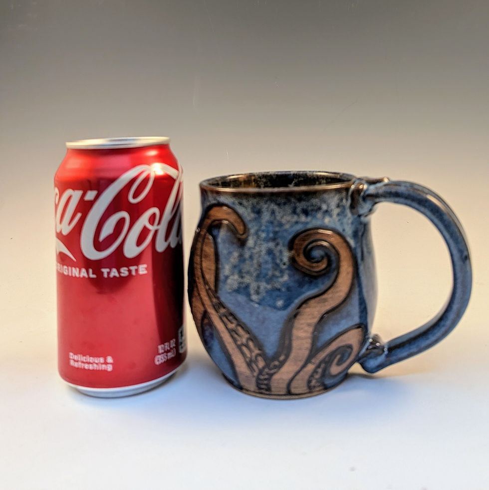 Thumbnail: Octopus  handmade stoneware pottery mug