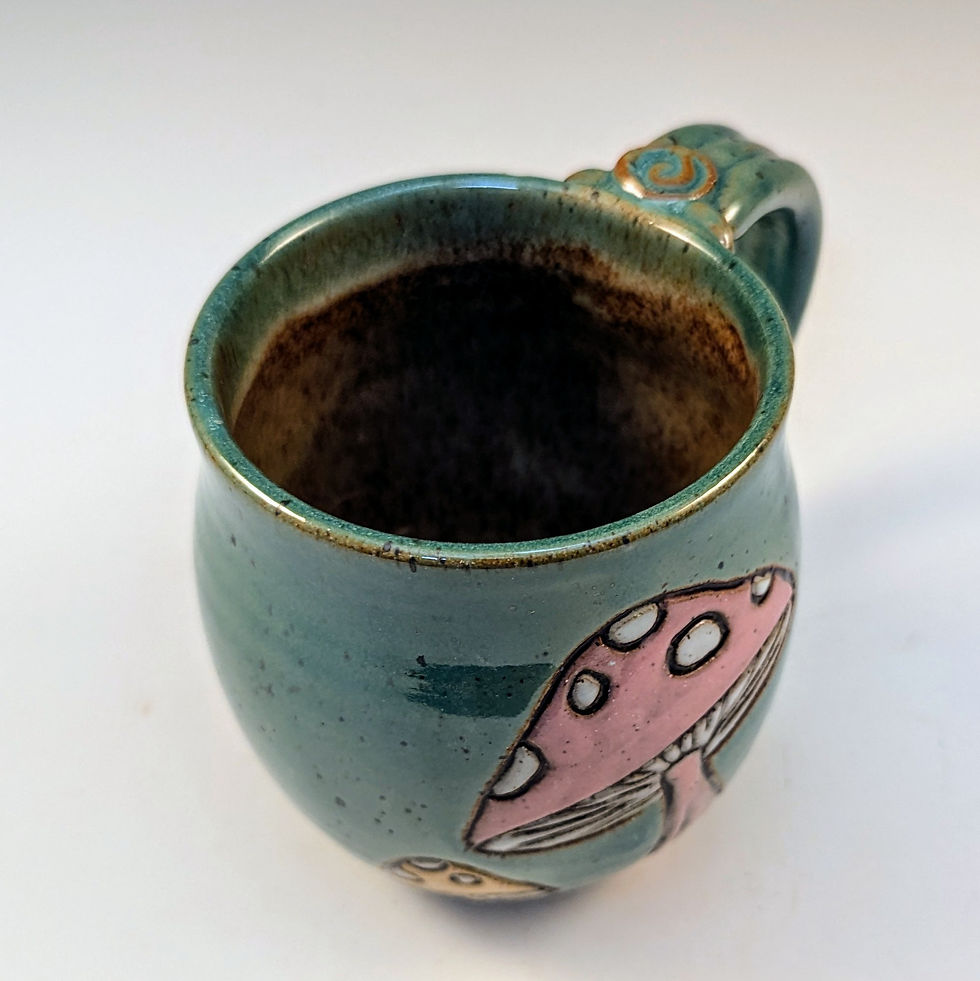 Thumbnail: Mushrooms in nutty turquoise 