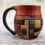 Thumbnail: Patches quilt stoneware pottery mug 