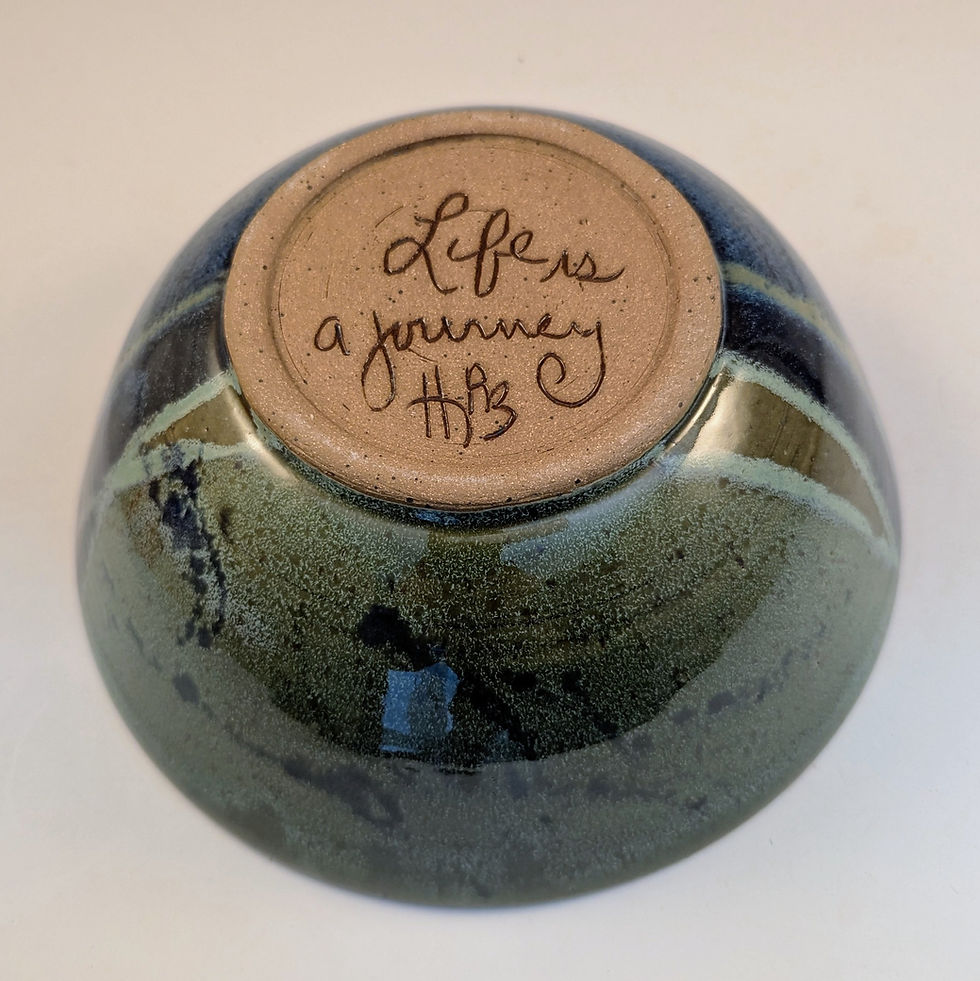 Thumbnail: Blue/green Magoo small serving bowl