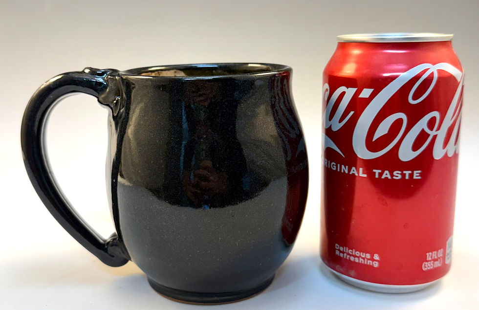 Thumbnail: Fish bones handmade stoneware pottery mug 