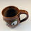 Thumbnail: Monster stoneware pottery mug in paprika 