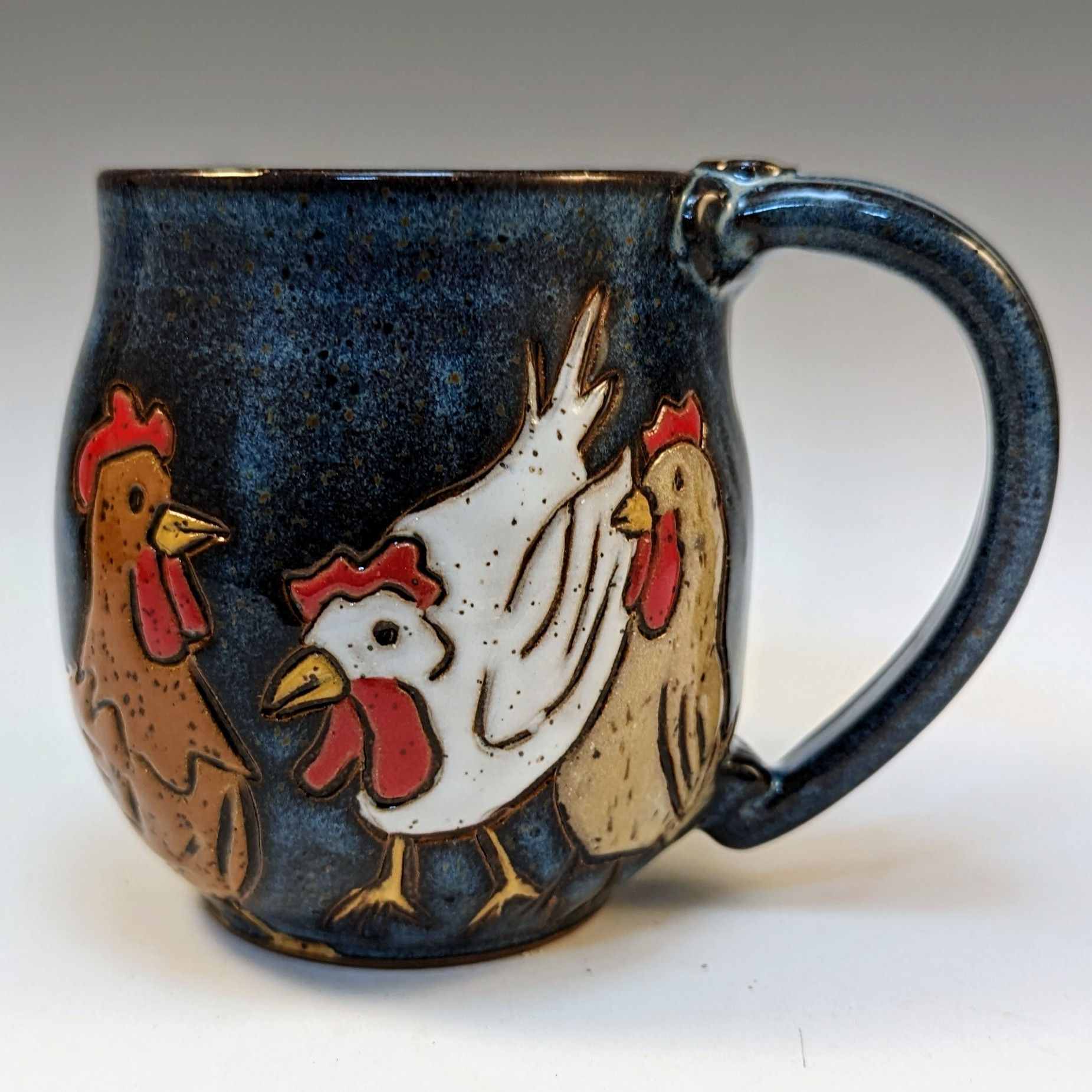 Chickens being chickens