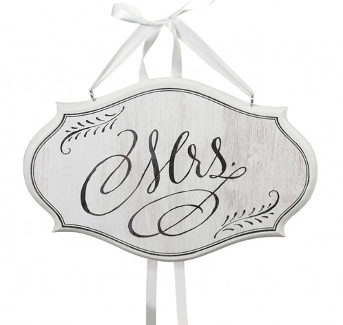 Vintage Style Mr Or Mrs Chair Signs