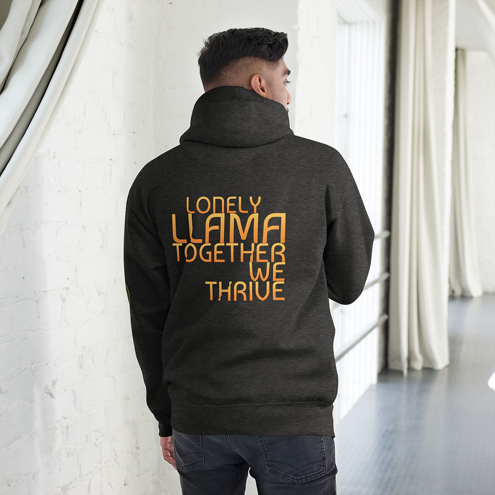 Thumbnail: Unisex hoodie featuring a bold Lonely Llama graphic on the front, with a relaxed fit and cozy fabric for all-day comfort.