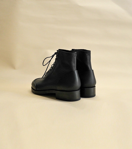 E6027-11◾️メゾンマルタンマルジェラ エイジング加工レザー ロング