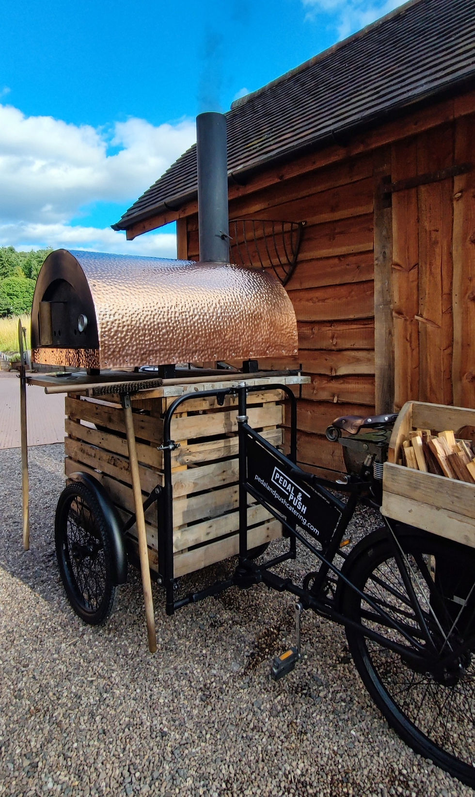 The Pizza Tricycle at Bridal Barn, Bridgnorth, Shropshire