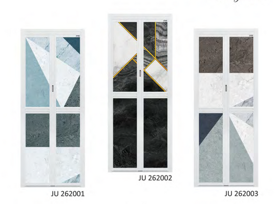 It is time for marble design look in your bathroom door