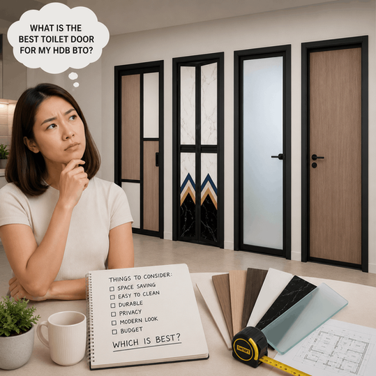 What Is the Best Toilet Door for HDB and BTO Homes in Singapore