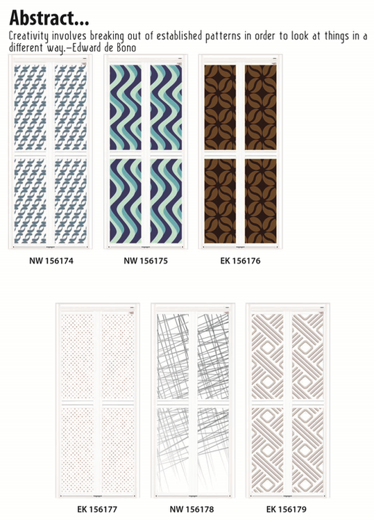 Toilet & Bathroom Door Singapore |
Abstract Designs Bifold Door Singapore