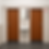 Brown PVC Swing Door For Toilet in Singapore