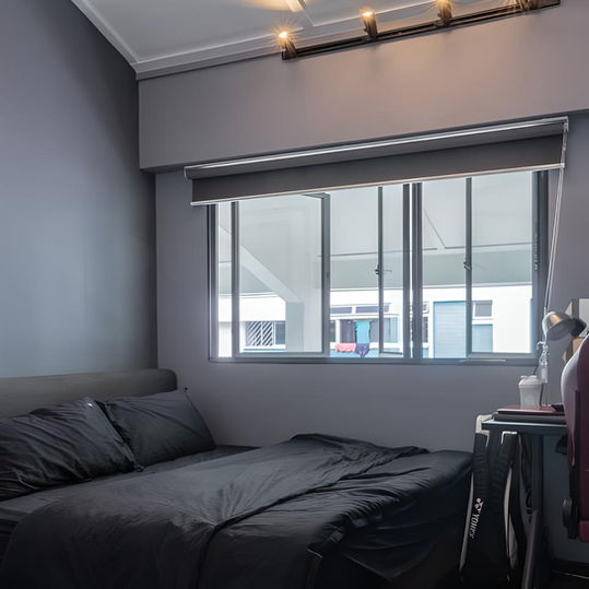 Casement Window installed in HDB bedroom providing better ventilation, strong noise insulation, and low maintenance — ideal for Singapore homes