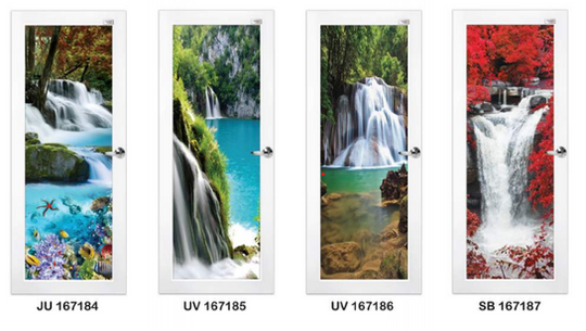 Latest Design Aluminum Swing Door With Nature Theme Design