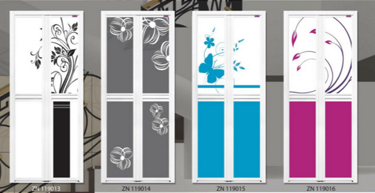 Complementary Contrast Design Bifold Door Singapore | Complementary Design Toilet Door Singapore