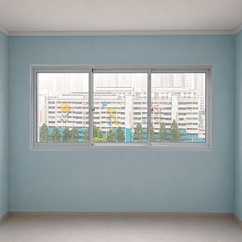 3 panel 3 track HDB Sliding Window in Singapore