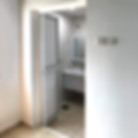 Classic bifold door fully open in HDB bathroom