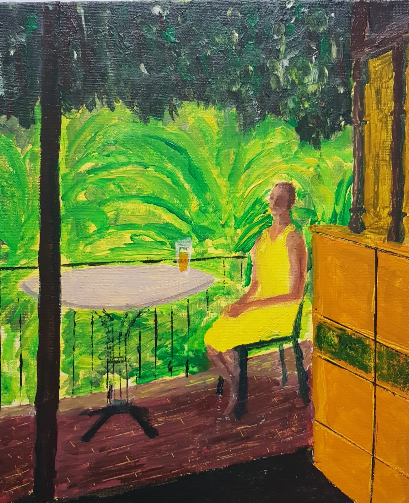 Waiting at a Cafe in France