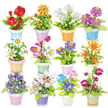 Flores en macetas x 12
