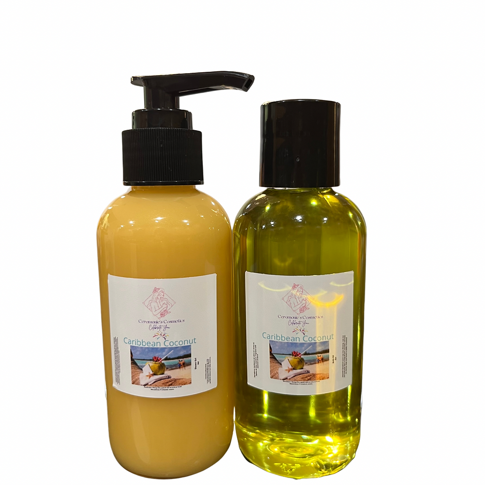 Caribbean Coconut 4oz Body set