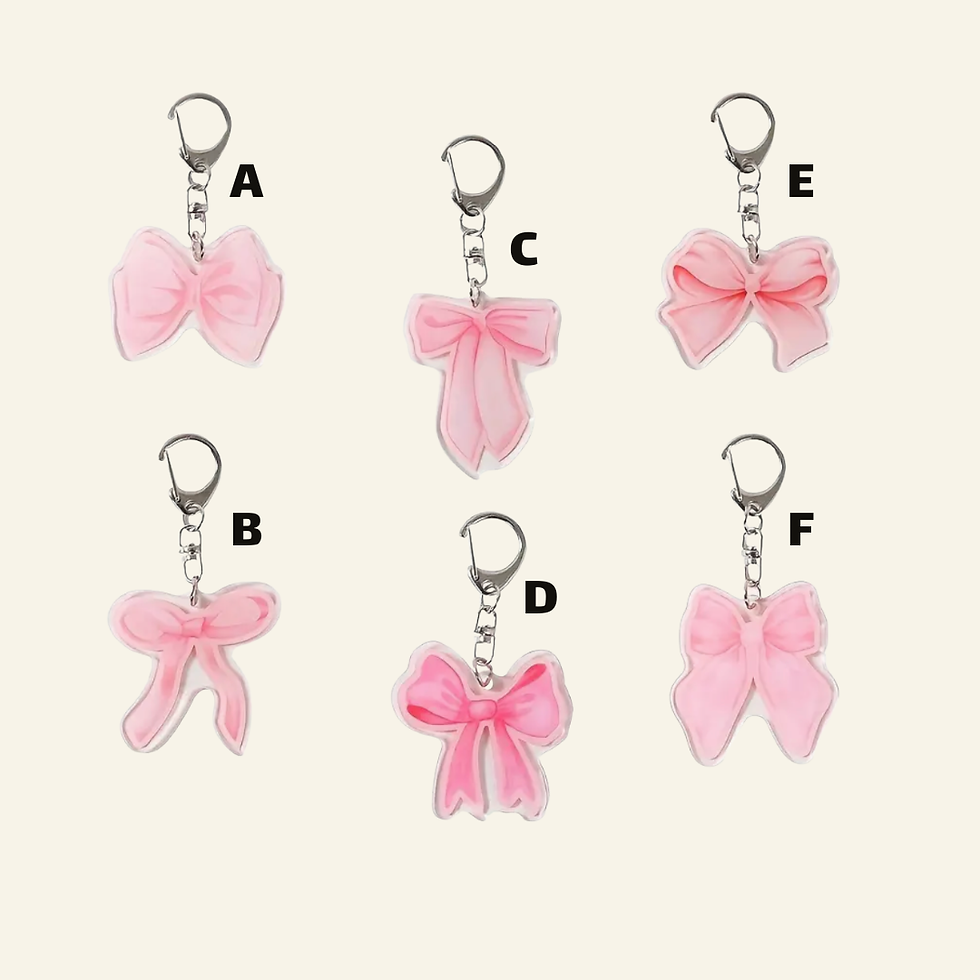 Bow Ribbon Keychain