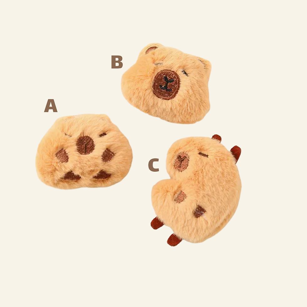 Capybara Plush Keychain