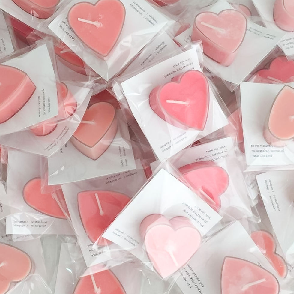 Mini Heart Candle