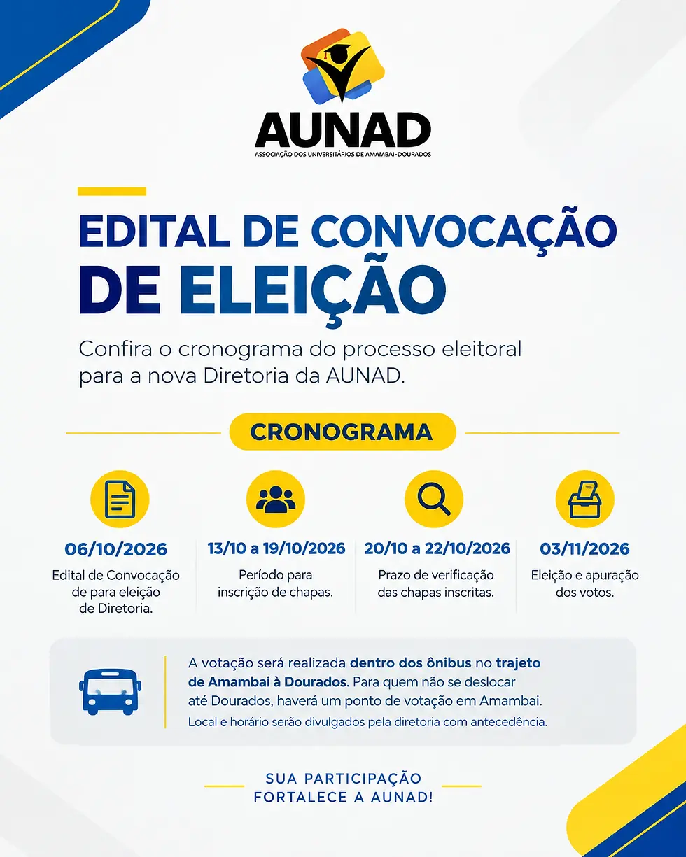 EDITAL DE CONVOCAÇÃO DE ELEIÇÃO 2026