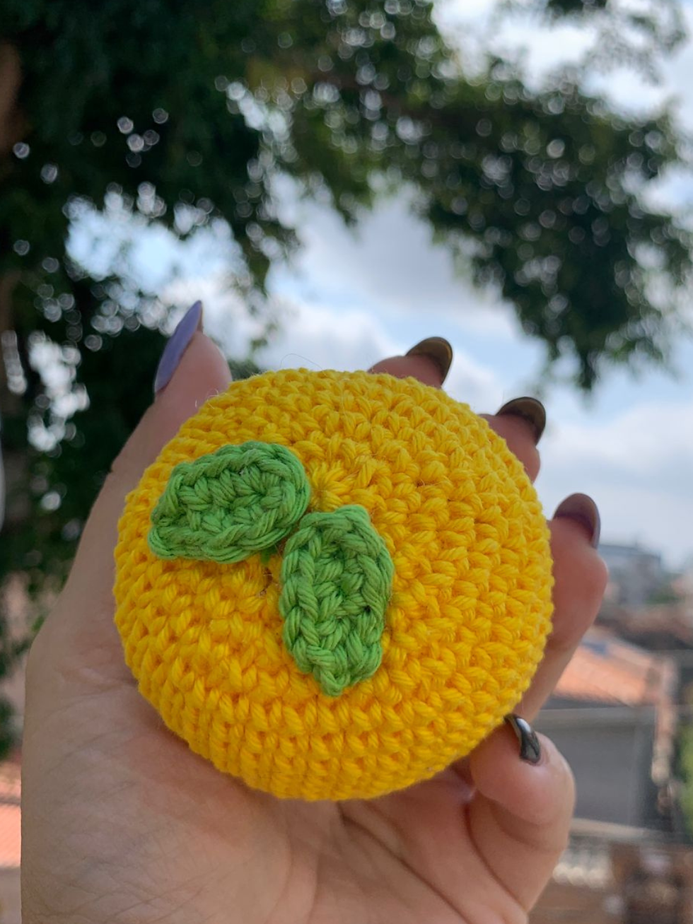 Miniatura: Limão Siciliano de Amigurumi