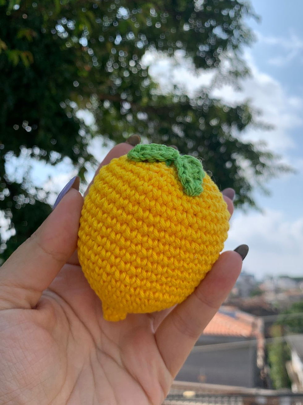 Miniatura: Limão Siciliano de Amigurumi
