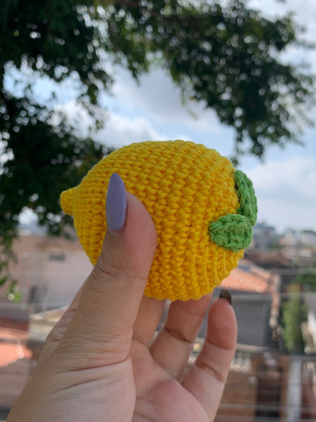 Limão Siciliano de Amigurumi