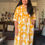 Thumbnail: copy of Printed Cotton Yellow Color Summer Dress