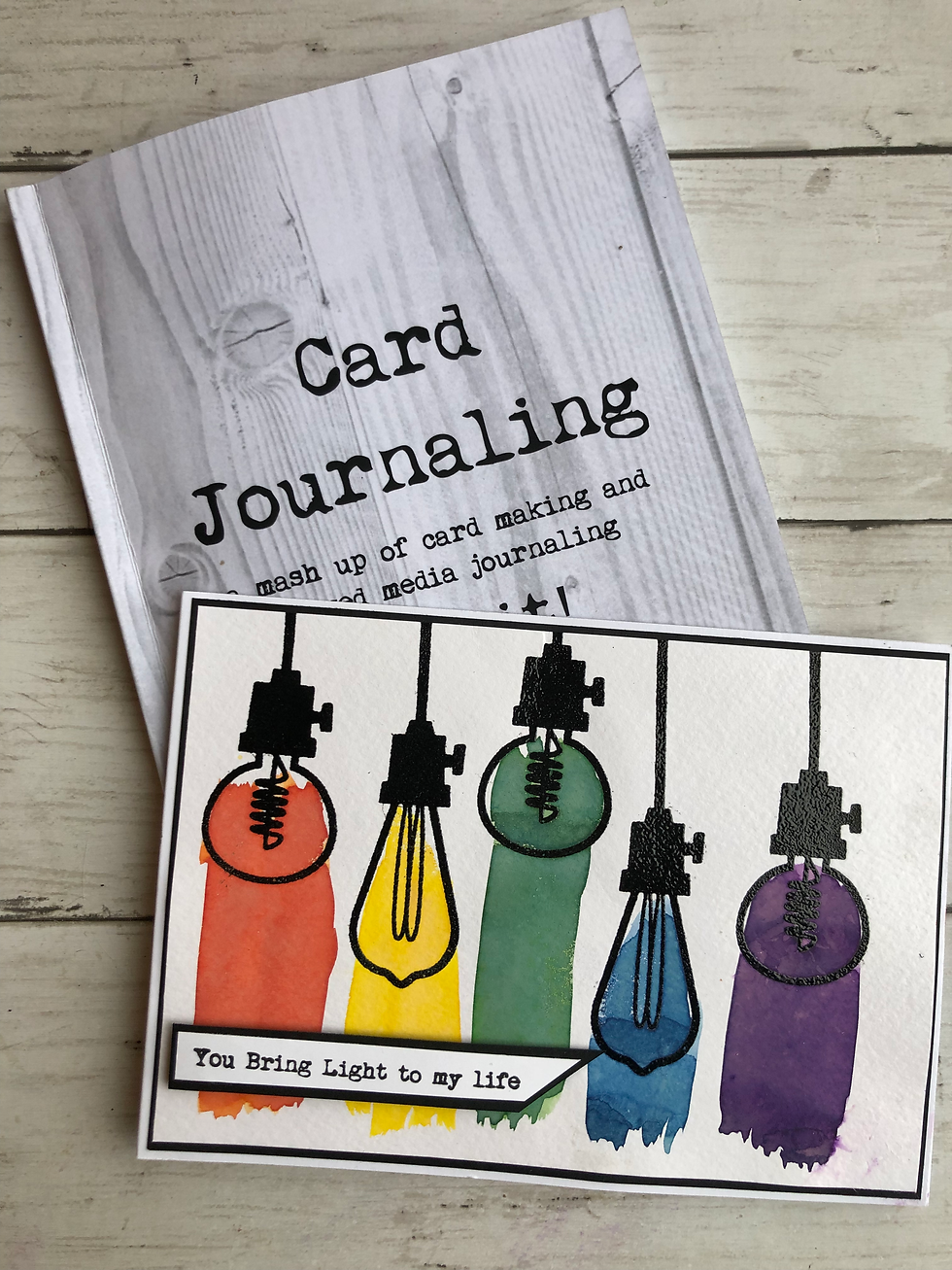Card journaling, lightbulb moment, crafty is a fox, Crafty Kelly