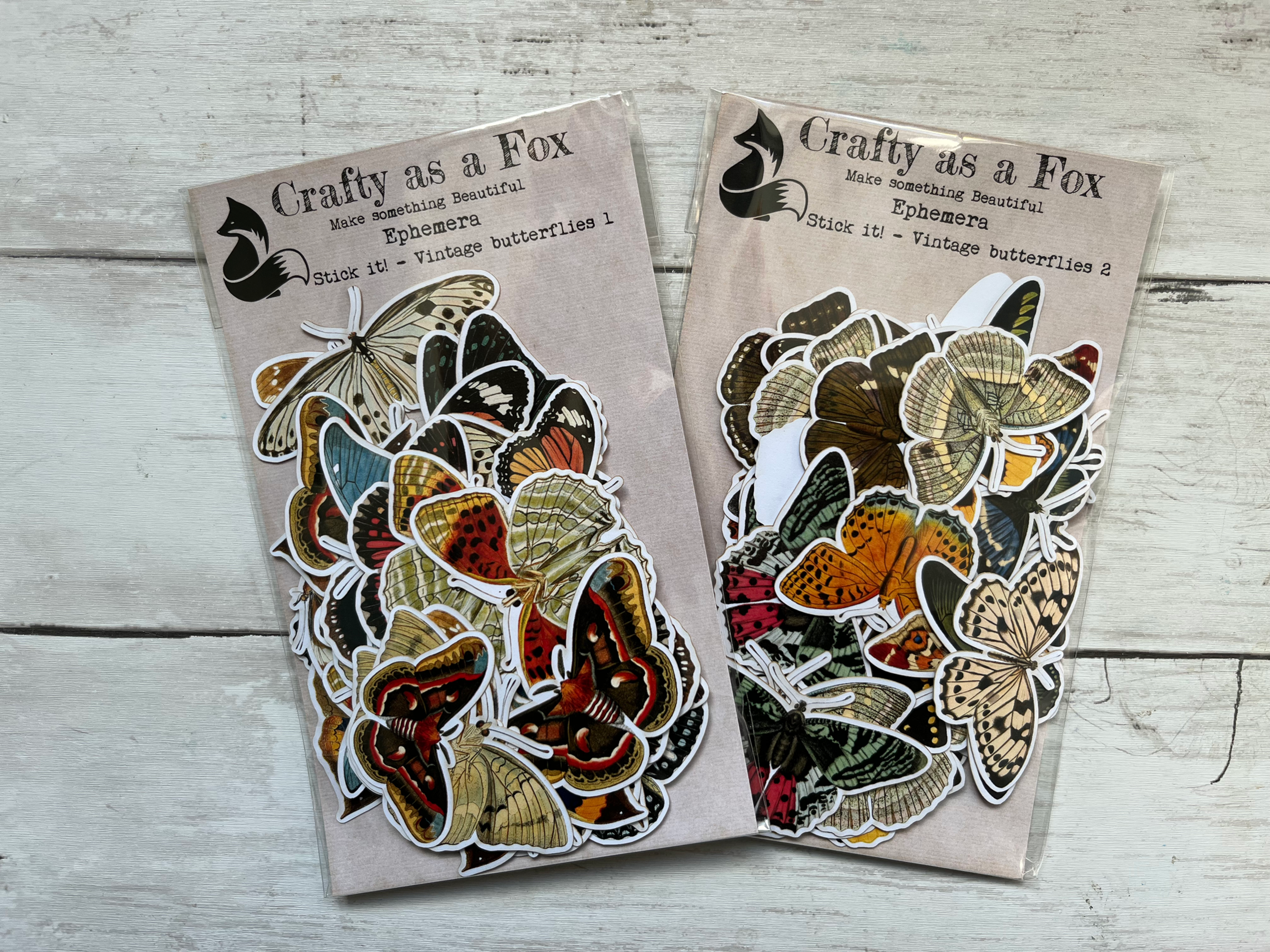 Bundle - Vintage Butterflies Ephemera 1 & 2
