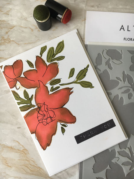 Altenew Academy AECP - Stencil Techniques, Module 7.